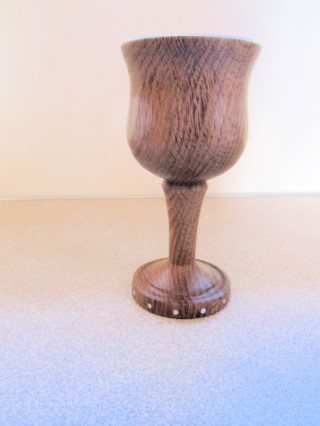 Oak goblet by Keith Leonard